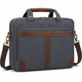 Laptoptasche 15 Zoll Canvas Grau/Braun