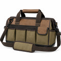 Werkzeugtasche mit Schultergurt Braun/Grün