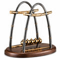 Elegantes Newton-Pendel, Gold/Schwarz, 20 cm