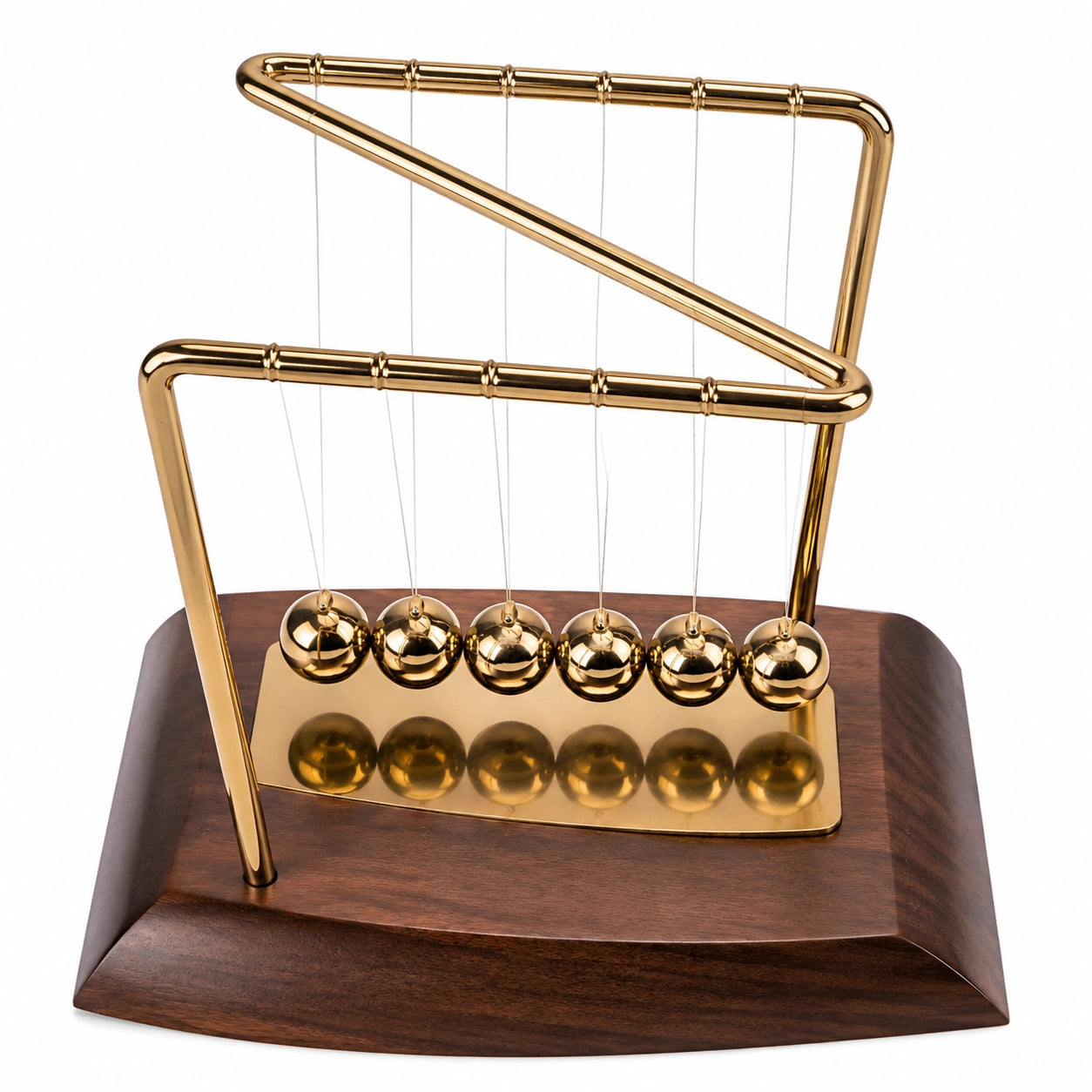 Newton Pendel Desktop-Dekor Gold Braun