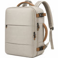 Moderner Beige Rucksack mit Laptopfach
