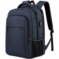 Laptop Rucksack mit USB-Anschluss und Wasserabweisend - Dunkelblau