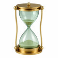 Goldene Sanduhr mit gehärtetem Glas, 30 Minuten, grünem Sand