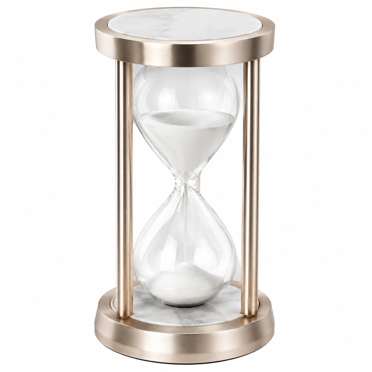 Sanduhr mit Marmor- und Gold-Finish, 30 cm