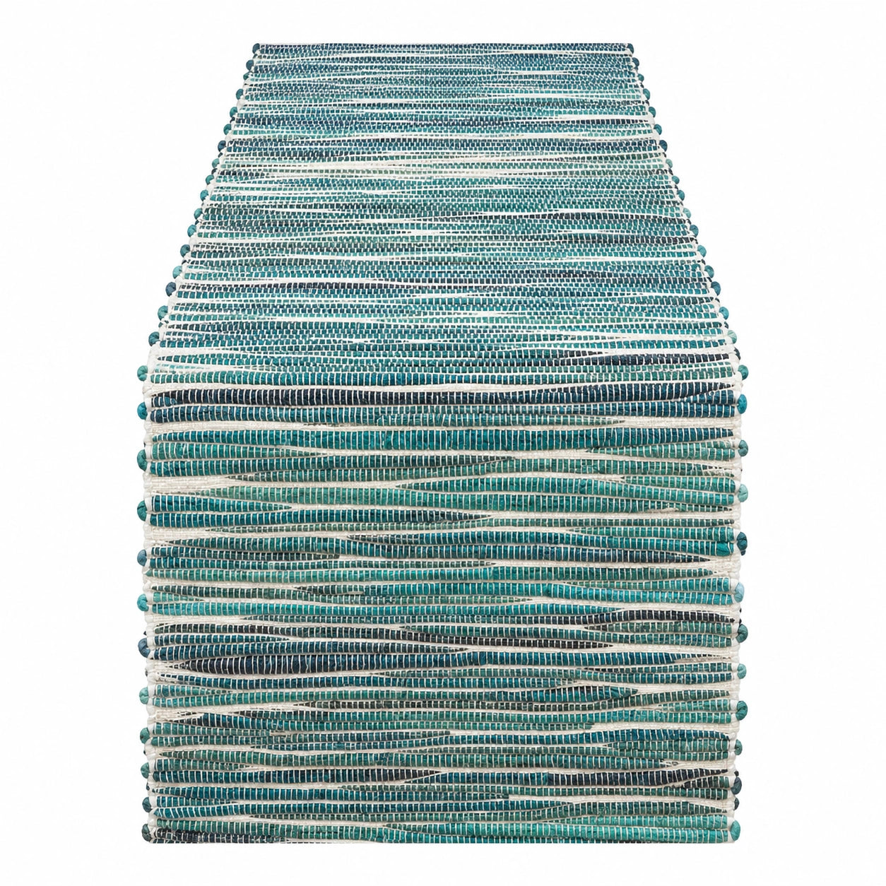 Tischläufer Gewebt Streifen Blau/Grün 150x40cm
