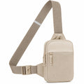 Beige Umhängetasche mit Verstellbarem Schultergurt, 20x5x25cm